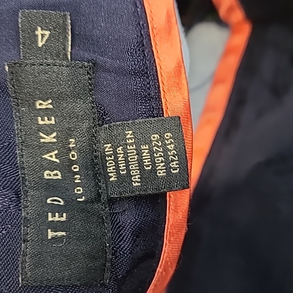 Ted Baker London navy plio tropical oasis skirt - Picture 6 of 9